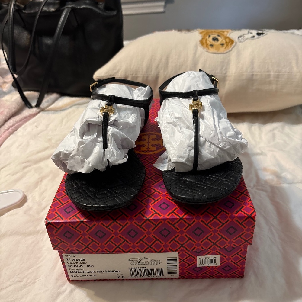 Tory Burch Marion Quilted Sandals